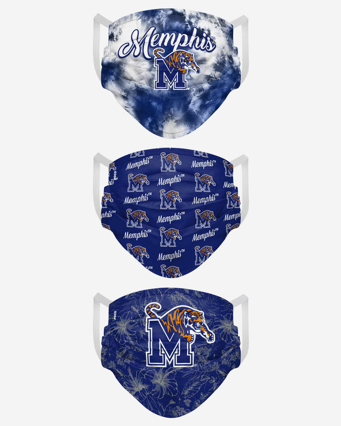 Memphis Tigers Womens Matchday 3 Pack Face Cover FOCO - FOCO.com