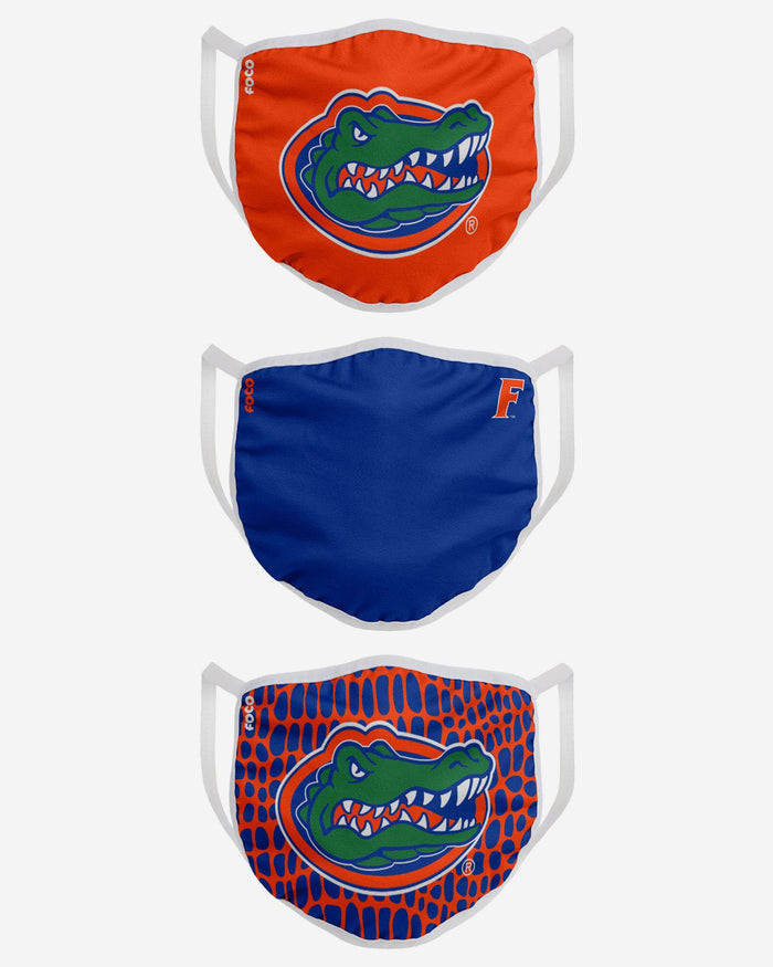 Florida Gators Albert Mascot 3 Pack Face Cover FOCO - FOCO.com