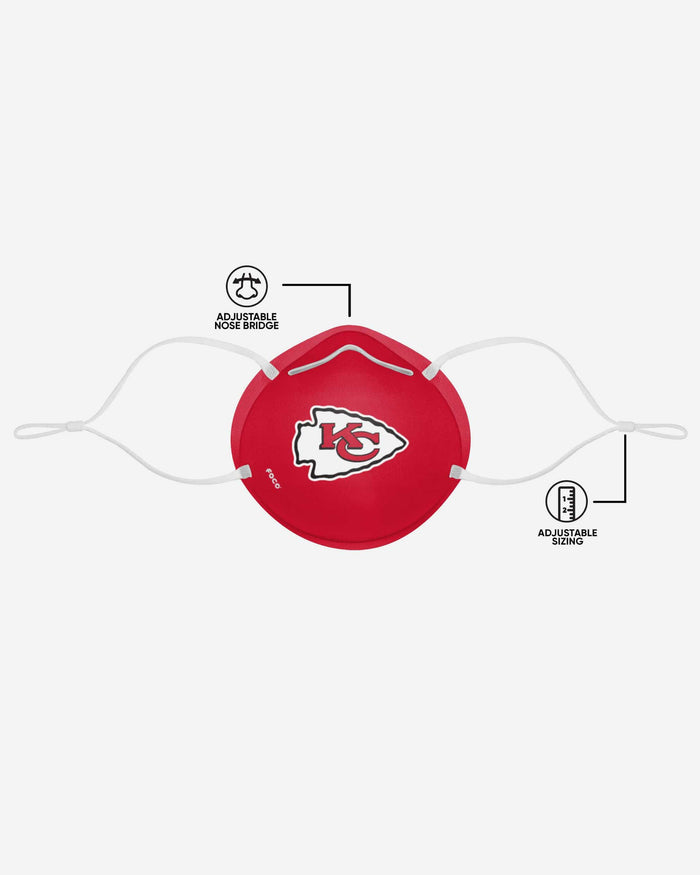 Kansas City Chiefs Big Logo Cone Face Cover FOCO - FOCO.com