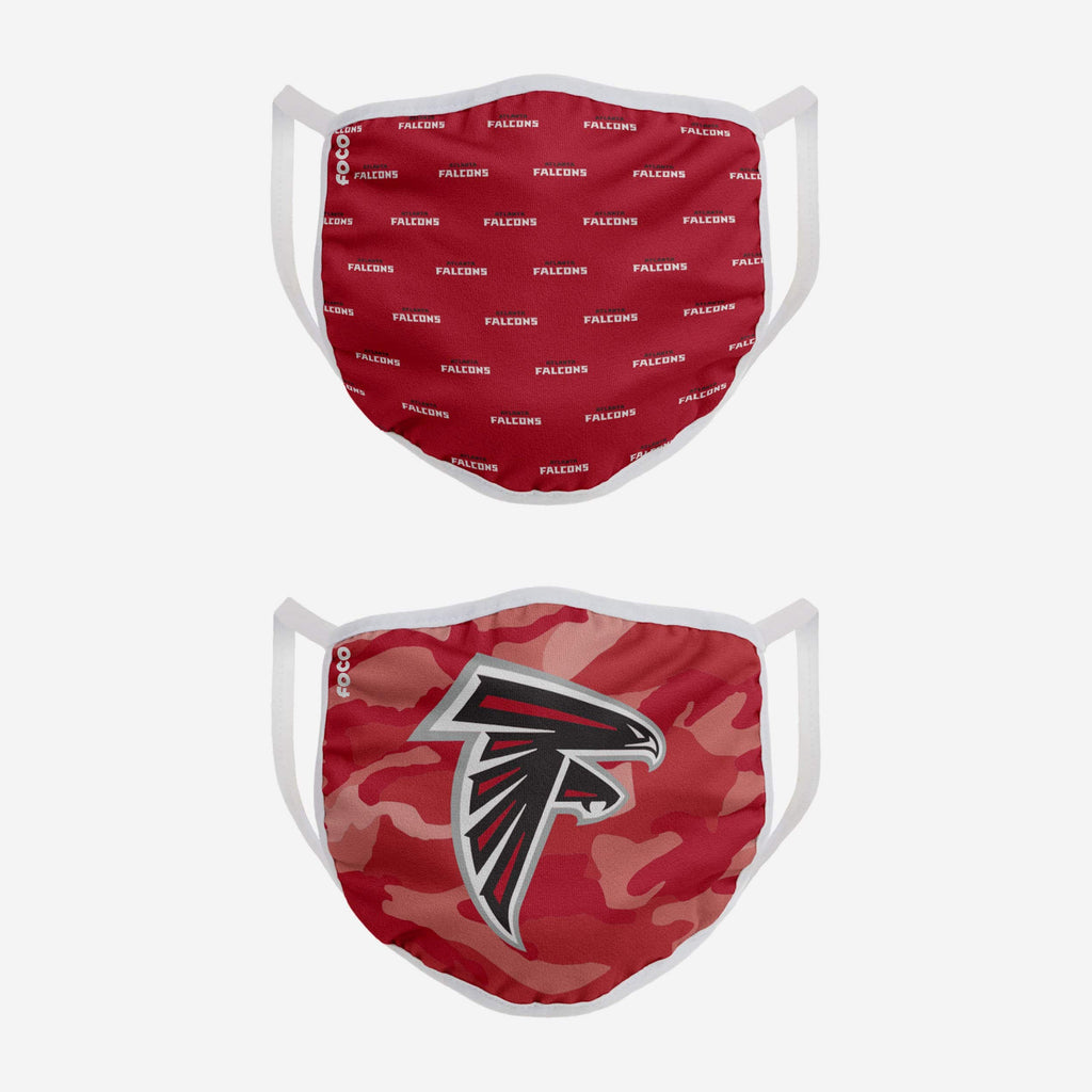 Atlanta Falcons Clutch 2 Pack Face Cover FOCO - FOCO.com