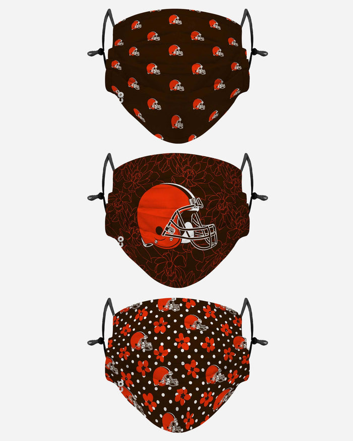 Cleveland Browns Gameday Gardener 3 Pack Face Cover FOCO - FOCO.com