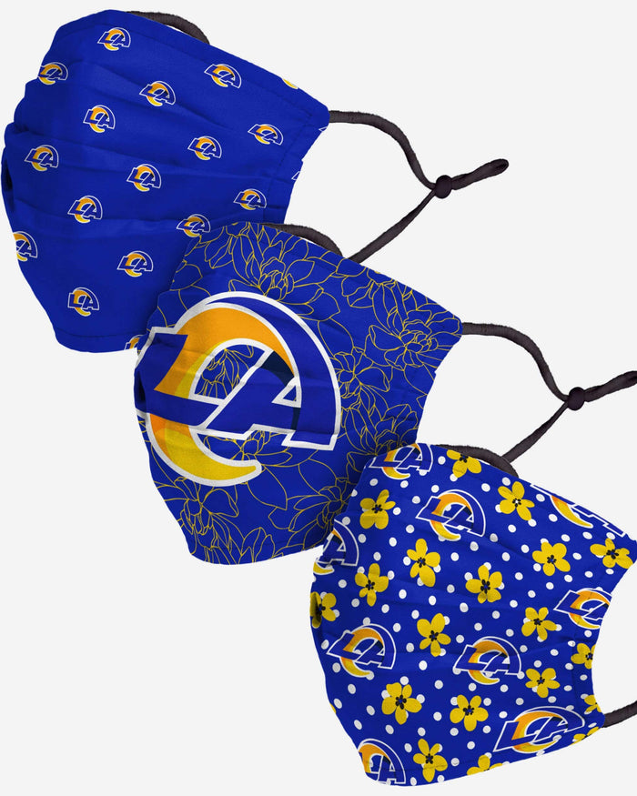 Los Angeles Rams Gameday Gardener 3 Pack Face Cover FOCO - FOCO.com
