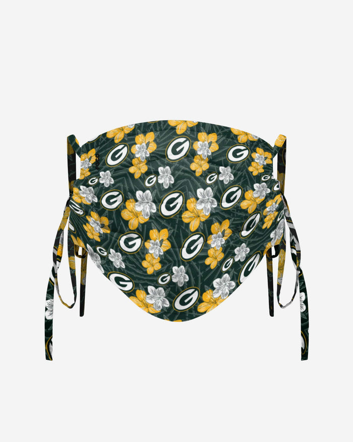 Green Bay Packers Hibiscus Tie-Back Face Cover FOCO - FOCO.com