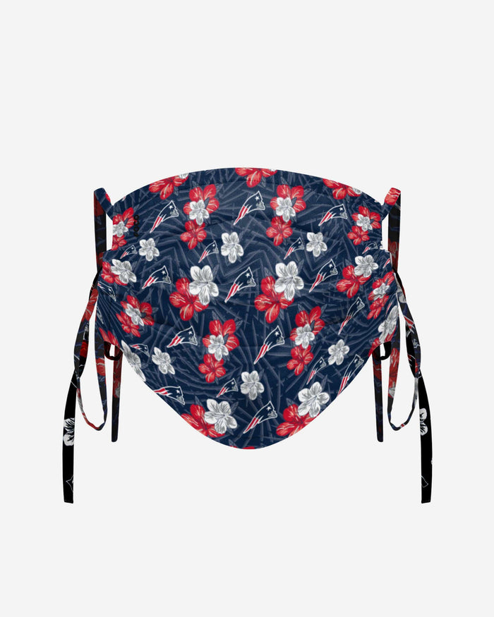 New England Patriots Hibiscus Tie-Back Face Cover FOCO - FOCO.com