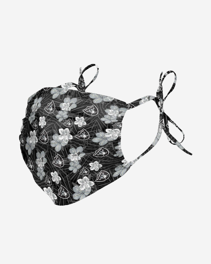 Las Vegas Raiders Hibiscus Tie-Back Face Cover FOCO - FOCO.com