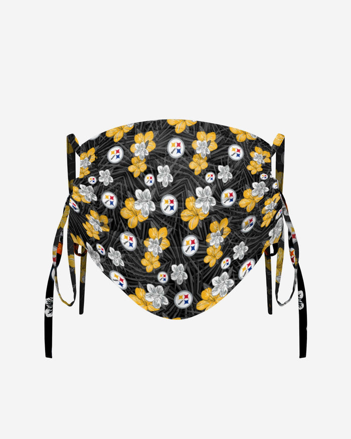 Pittsburgh Steelers Hibiscus Tie-Back Face Cover FOCO - FOCO.com