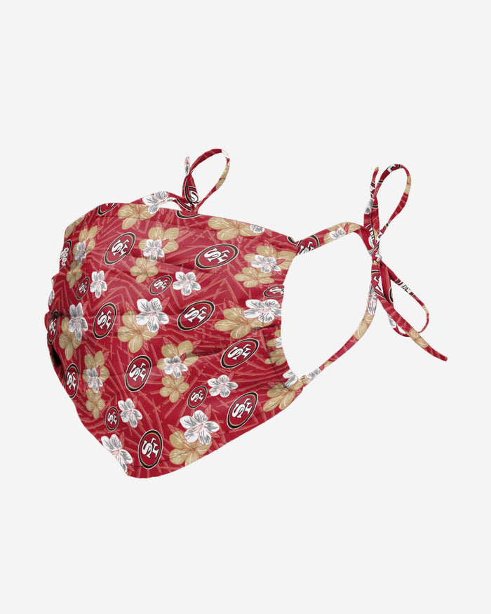 San Francisco 49ers Hibiscus Tie-Back Face Cover FOCO - FOCO.com
