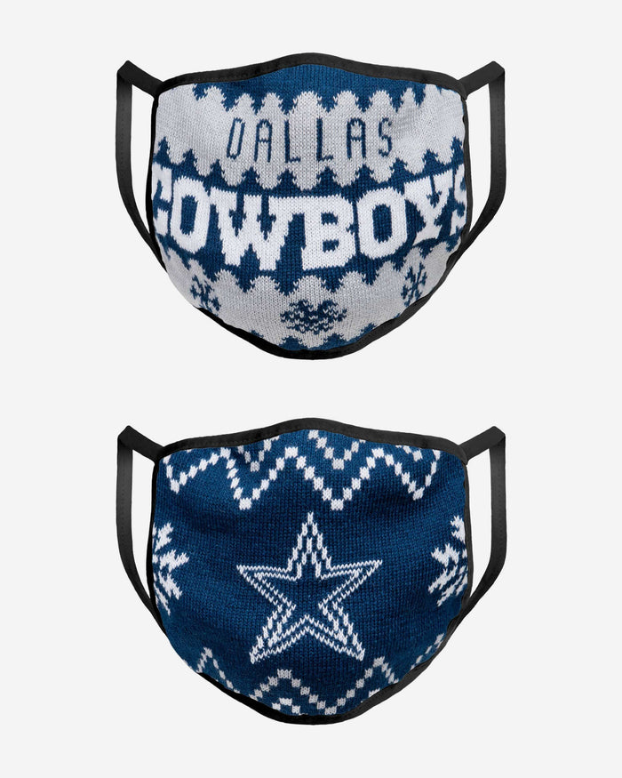 Dallas Cowboys Knit 2 Pack Face Cover FOCO - FOCO.com