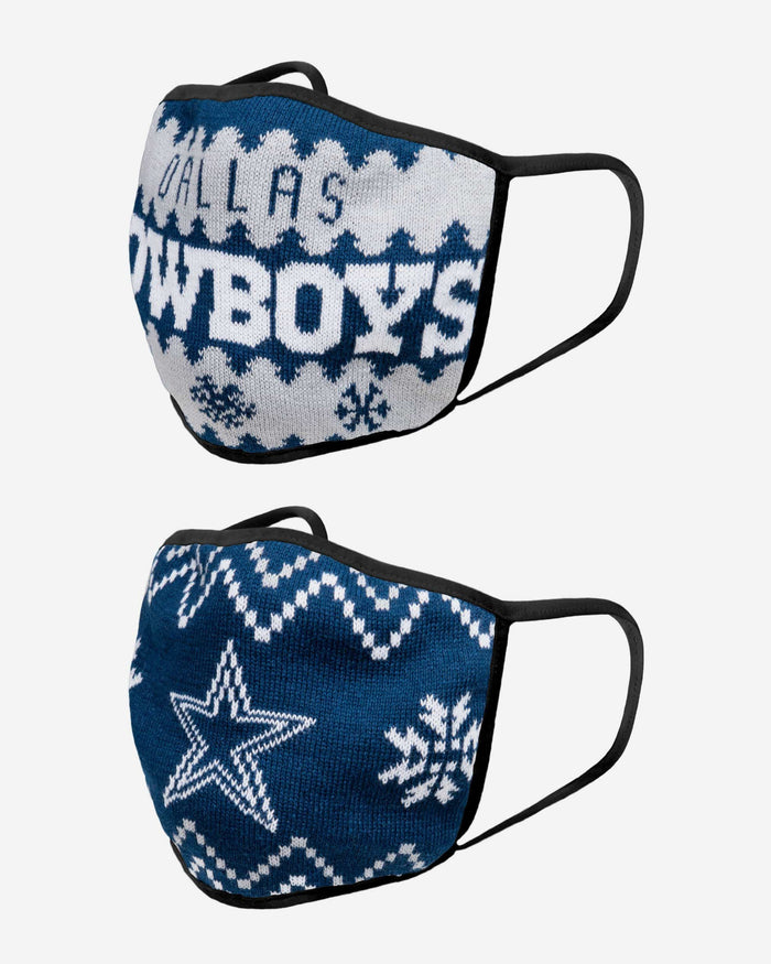 Dallas Cowboys Knit 2 Pack Face Cover FOCO - FOCO.com