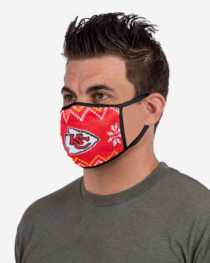Kansas City Chiefs Knit 2 Pack Face Cover FOCO - FOCO.com