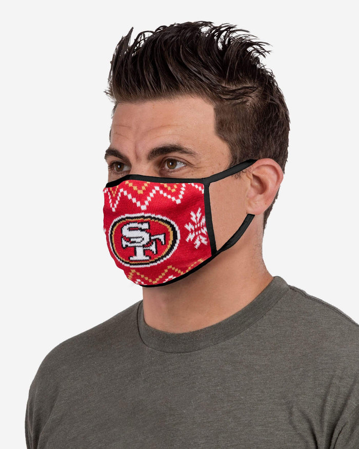 San Francisco 49ers Knit 2 Pack Face Cover FOCO - FOCO.com