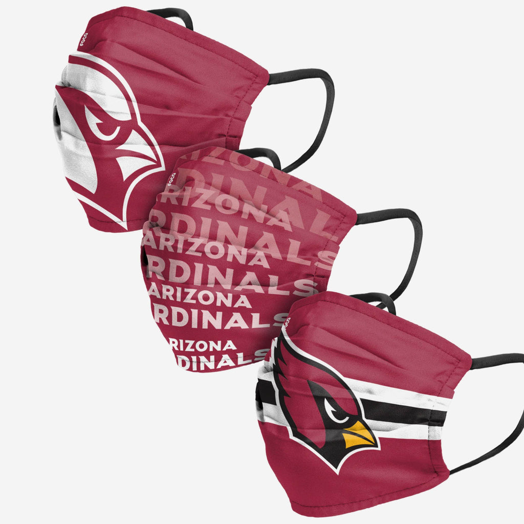 Arizona Cardinals Matchday 3 Pack Face Cover FOCO Adult - FOCO.com