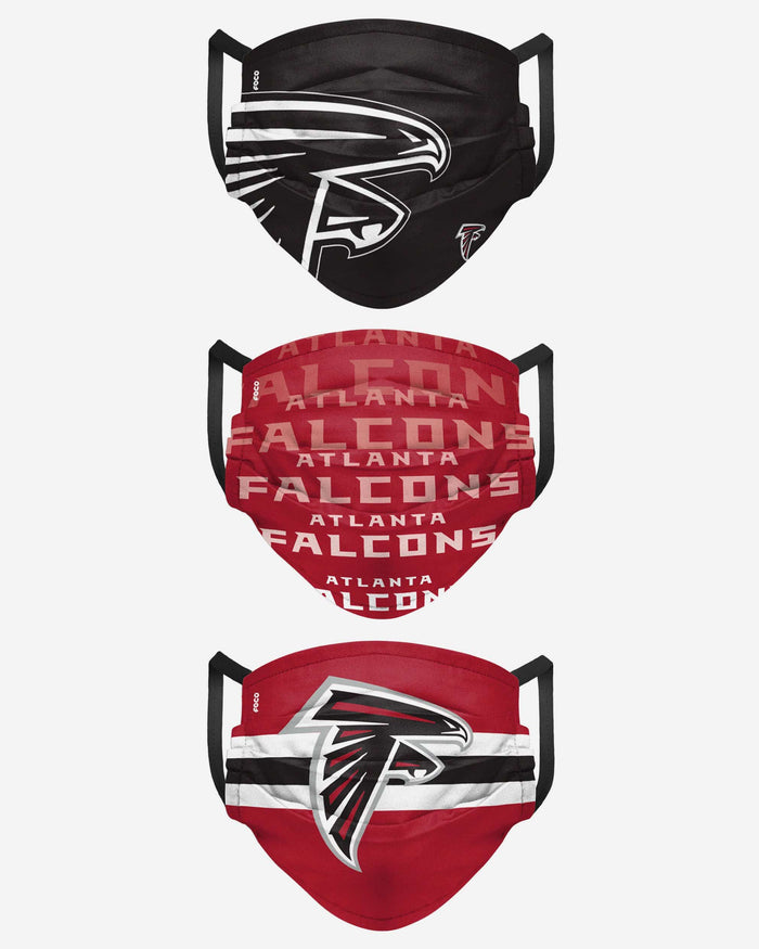 Atlanta Falcons Matchday 3 Pack Face Cover FOCO - FOCO.com