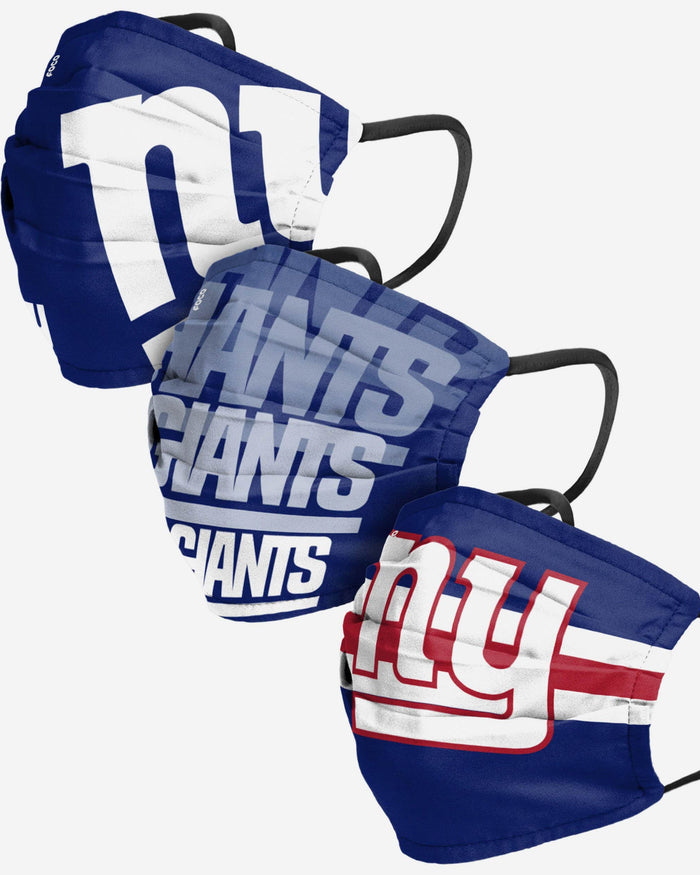 New York Giants Matchday 3 Pack Face Cover FOCO Adult - FOCO.com