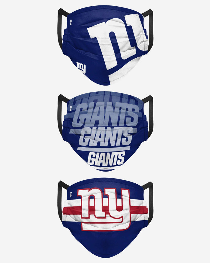 New York Giants Matchday 3 Pack Face Cover FOCO - FOCO.com