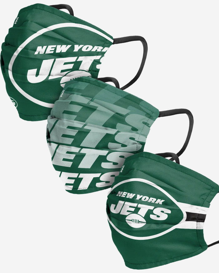 New York Jets Matchday 3 Pack Face Cover FOCO Adult - FOCO.com