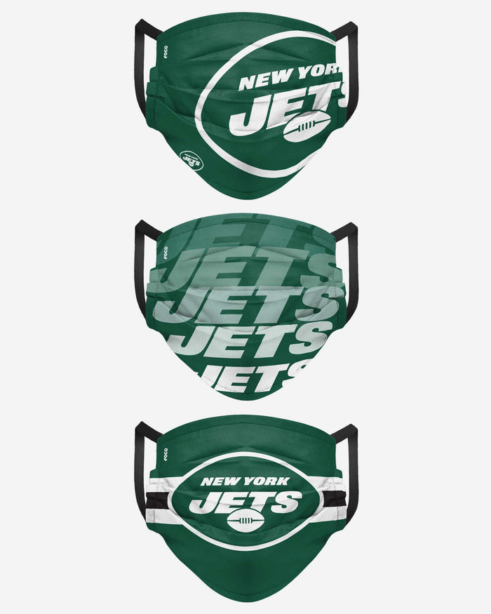 New York Jets Matchday 3 Pack Face Cover FOCO - FOCO.com