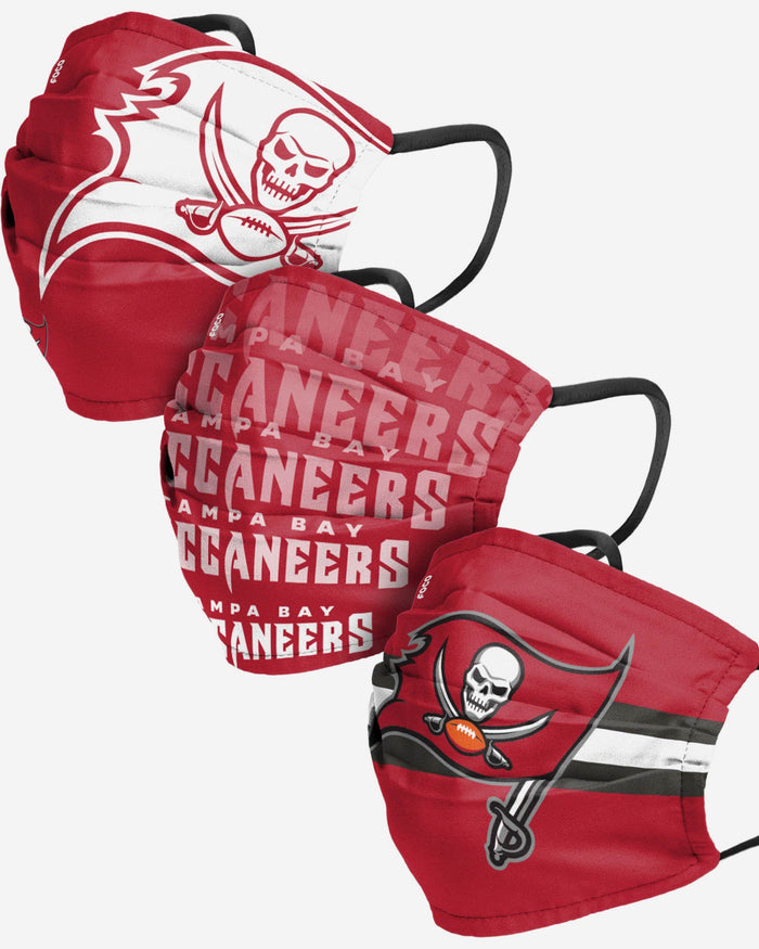 Tampa Bay Buccaneers Matchday 3 Pack Face Cover FOCO Adult - FOCO.com
