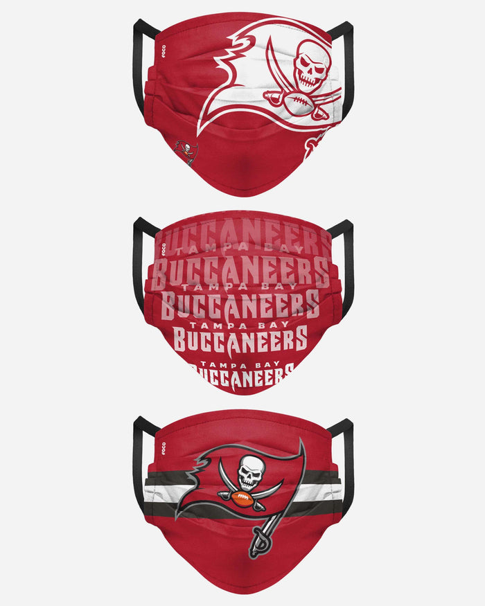 Tampa Bay Buccaneers Matchday 3 Pack Face Cover FOCO - FOCO.com