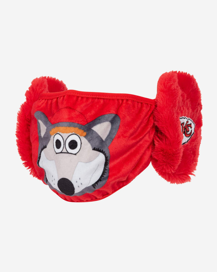KC Wolf Kansas City Chiefs Mascot Earmuff Face Cover FOCO - FOCO.com