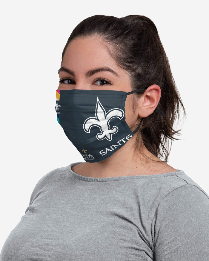 New Orleans Saints Crucial Catch Adjustable Face Cover FOCO - FOCO.com