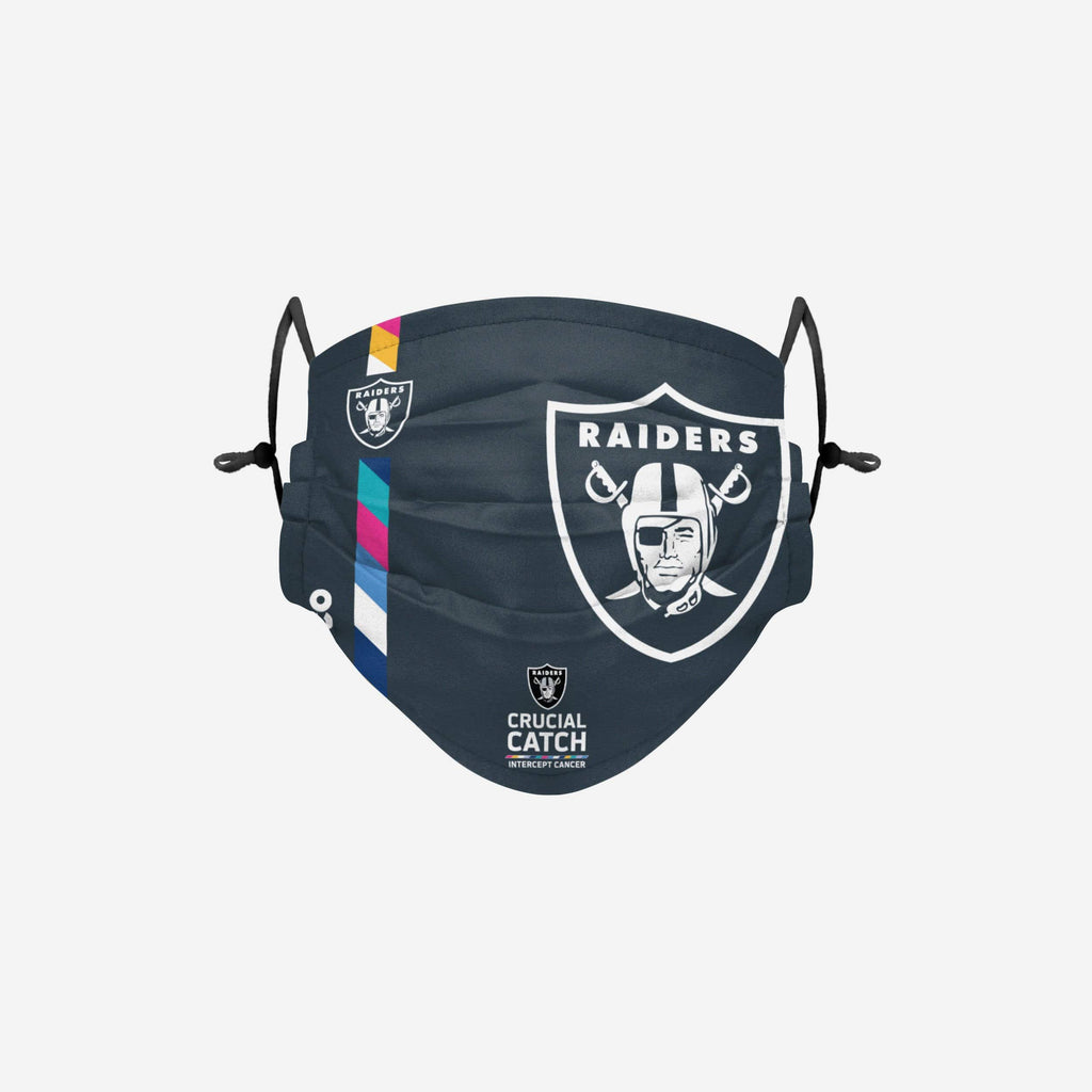 Las Vegas Raiders Crucial Catch Adjustable Face Cover FOCO - FOCO.com