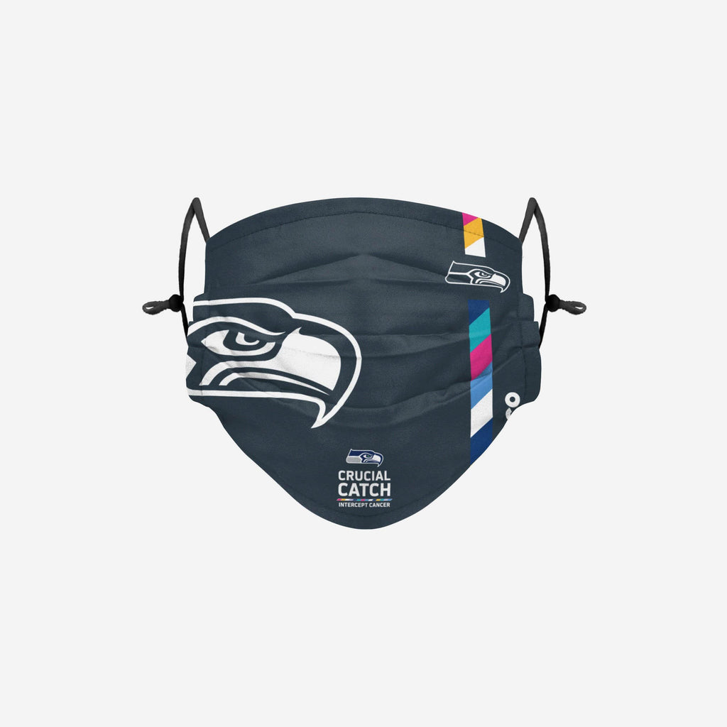 Seattle Seahawks Crucial Catch Adjustable Face Cover FOCO - FOCO.com