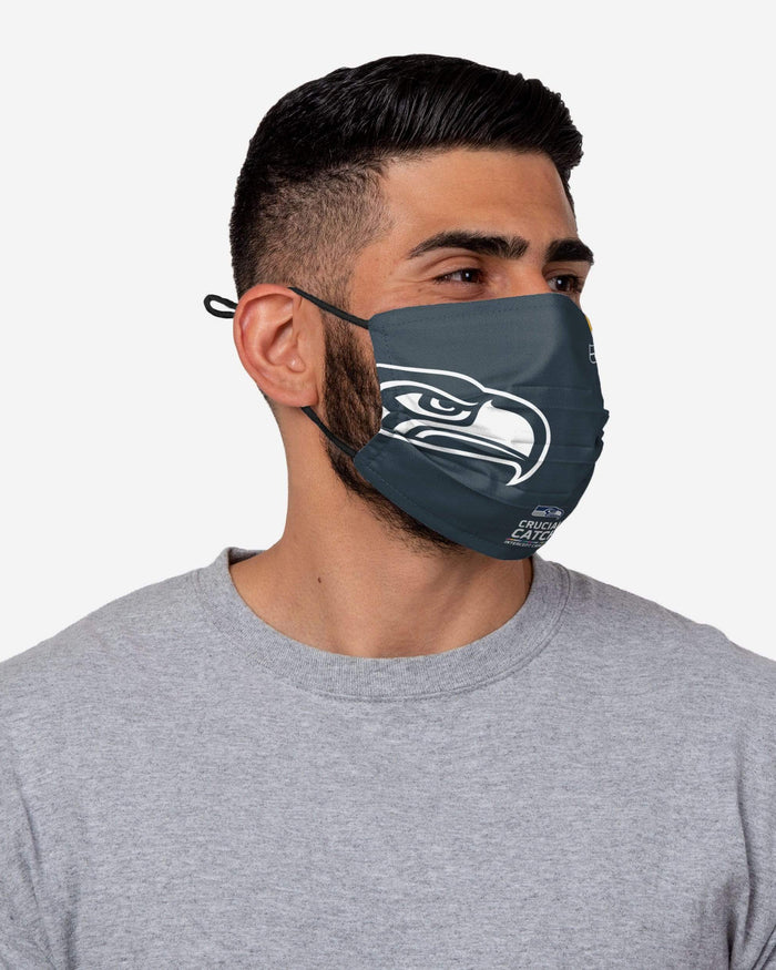 Seattle Seahawks Crucial Catch Adjustable Face Cover FOCO - FOCO.com