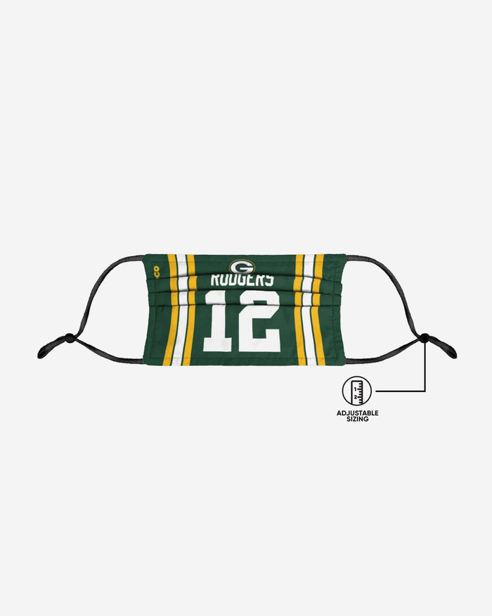 Aaron Rodgers Green Bay Packers Adjustable Face Cover FOCO - FOCO.com