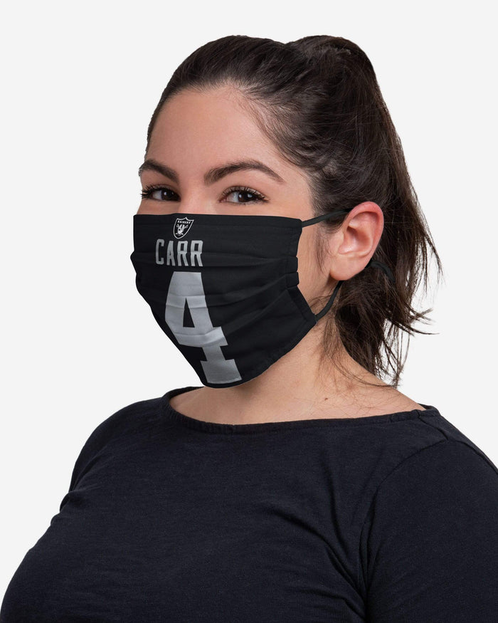 Derek Carr Las Vegas Raiders Adjustable Face Cover FOCO - FOCO.com
