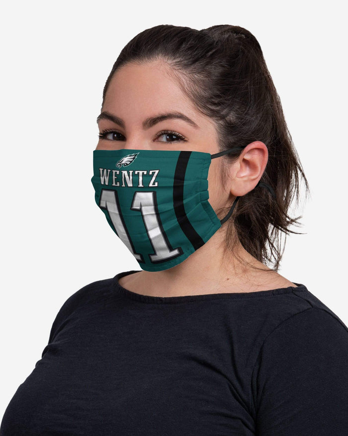 Carson Wentz Philadelphia Eagles Adjustable Face Cover FOCO - FOCO.com
