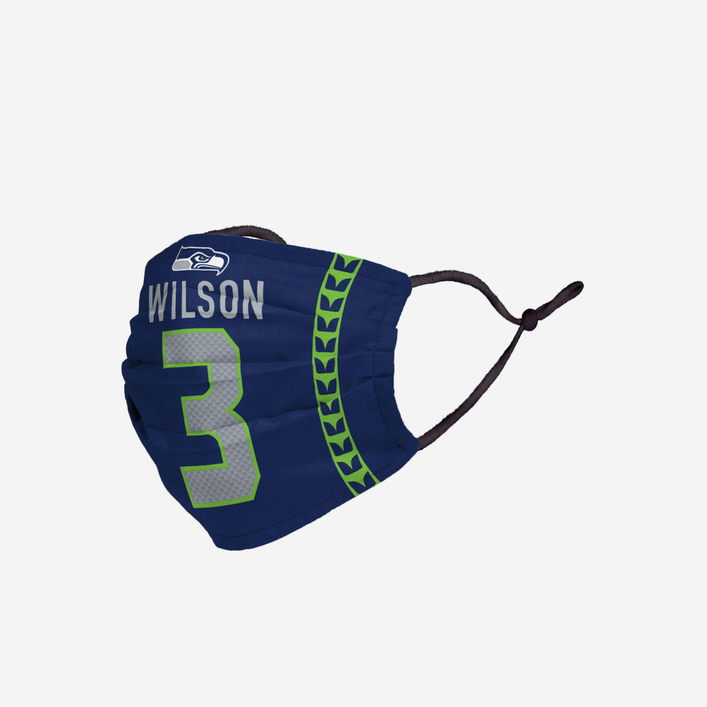 Russell Wilson Seattle Seahawks Adjustable Face Cover FOCO - FOCO.com