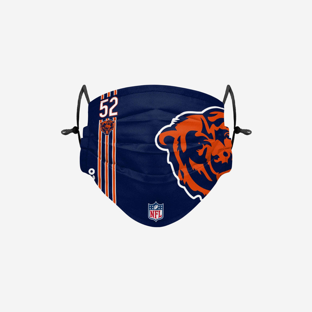 Khalil Mack Chicago Bears On-Field Sideline Logo Face Cover FOCO - FOCO.com