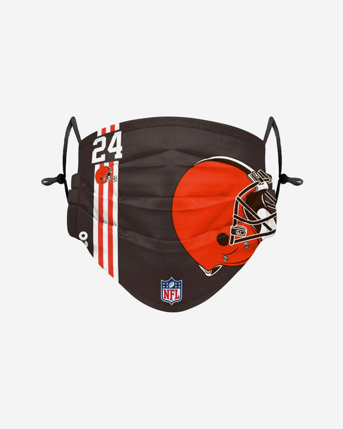 Nick Chubb Cleveland Browns On-Field Sideline Logo Face Cover FOCO - FOCO.com