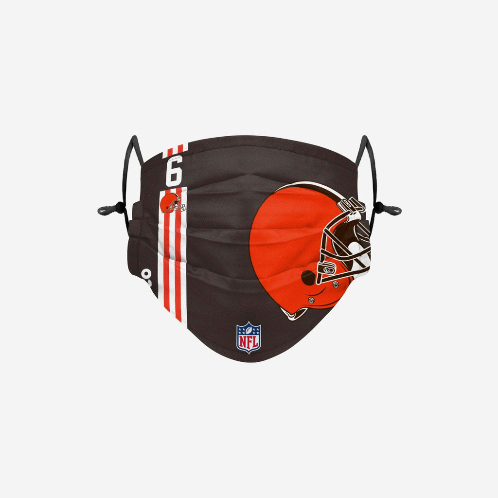 Baker Mayfield Cleveland Browns On-Field Sideline Logo Face Cover FOCO - FOCO.com