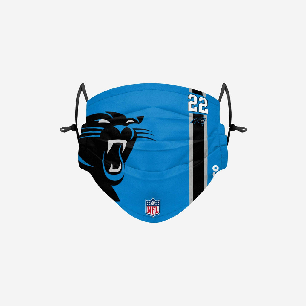 Christian McCaffrey Carolina Panthers On-Field Sideline Logo Face Cover FOCO - FOCO.com