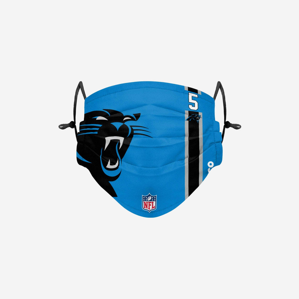 Teddy Bridgewater Carolina Panthers On-Field Sideline Logo Face Cover FOCO - FOCO.com