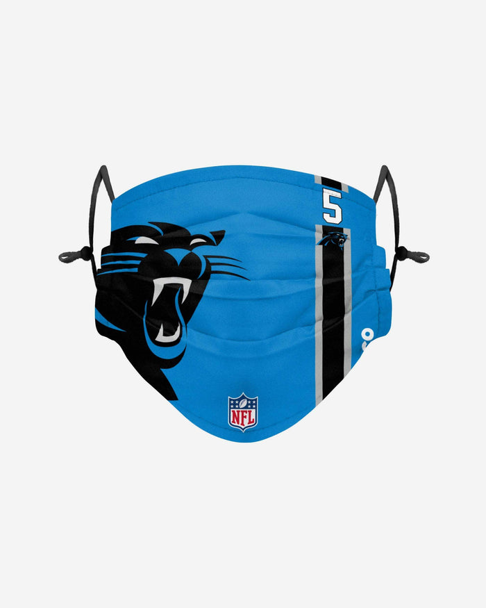 Teddy Bridgewater Carolina Panthers On-Field Sideline Logo Face Cover FOCO - FOCO.com