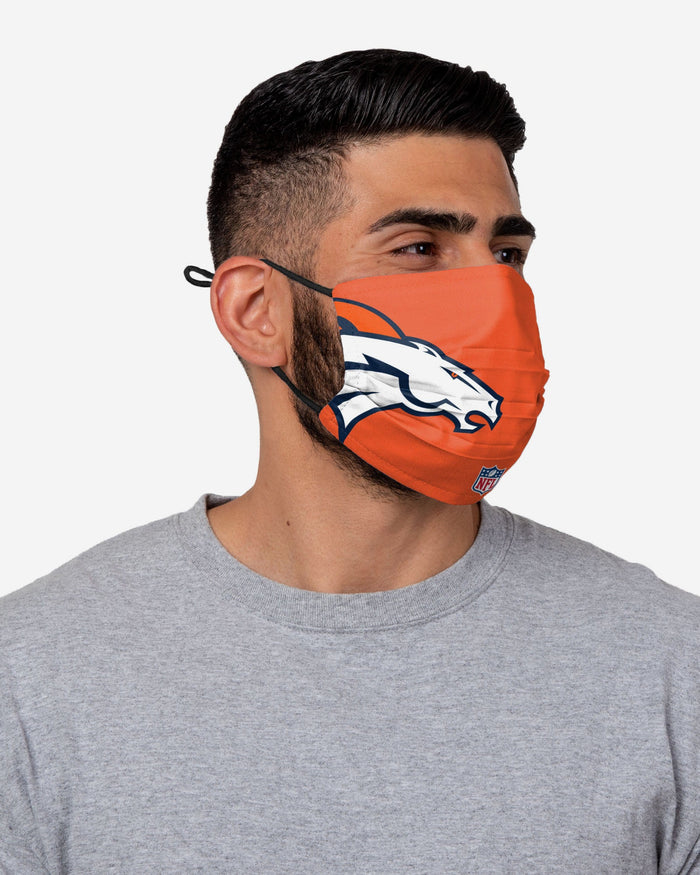 Justin Simmons Denver Broncos On-Field Sideline Logo Face Cover FOCO - FOCO.com