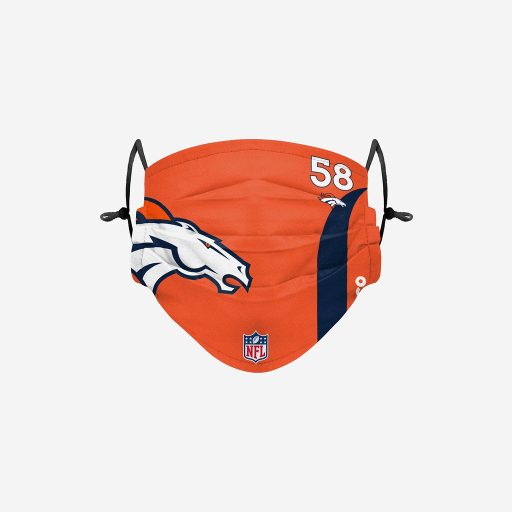 Von Miller Denver Broncos On-Field Sideline Logo Face Cover FOCO - FOCO.com