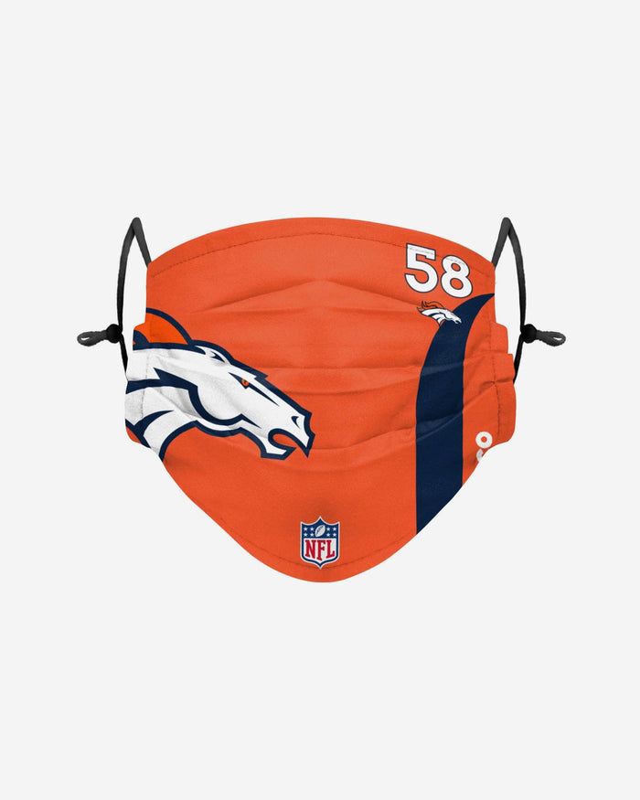 Von Miller Denver Broncos On-Field Sideline Logo Face Cover FOCO - FOCO.com