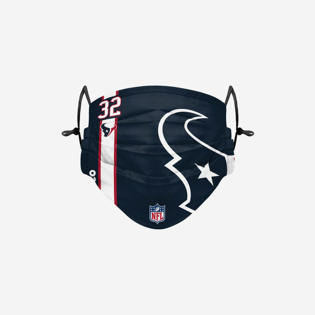 Lonnie Johnson Jr Houston Texans On-Field Sideline Logo Face Cover FOCO - FOCO.com