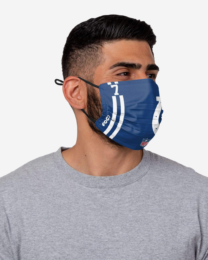Jacoby Brissett Indianapolis Colts On-Field Sideline Logo Face Cover FOCO - FOCO.com