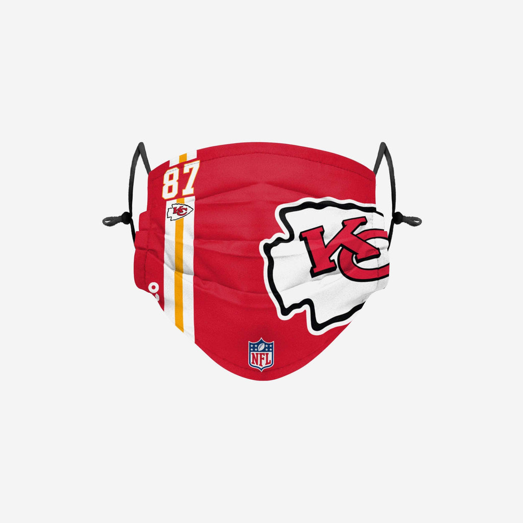 Travis Kelce Kansas City Chiefs On-Field Sideline Logo Face Cover FOCO - FOCO.com