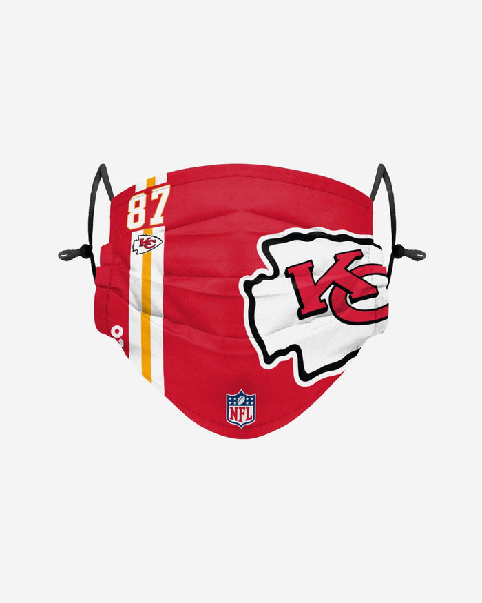 Travis Kelce Kansas City Chiefs On-Field Sideline Logo Face Cover FOCO - FOCO.com