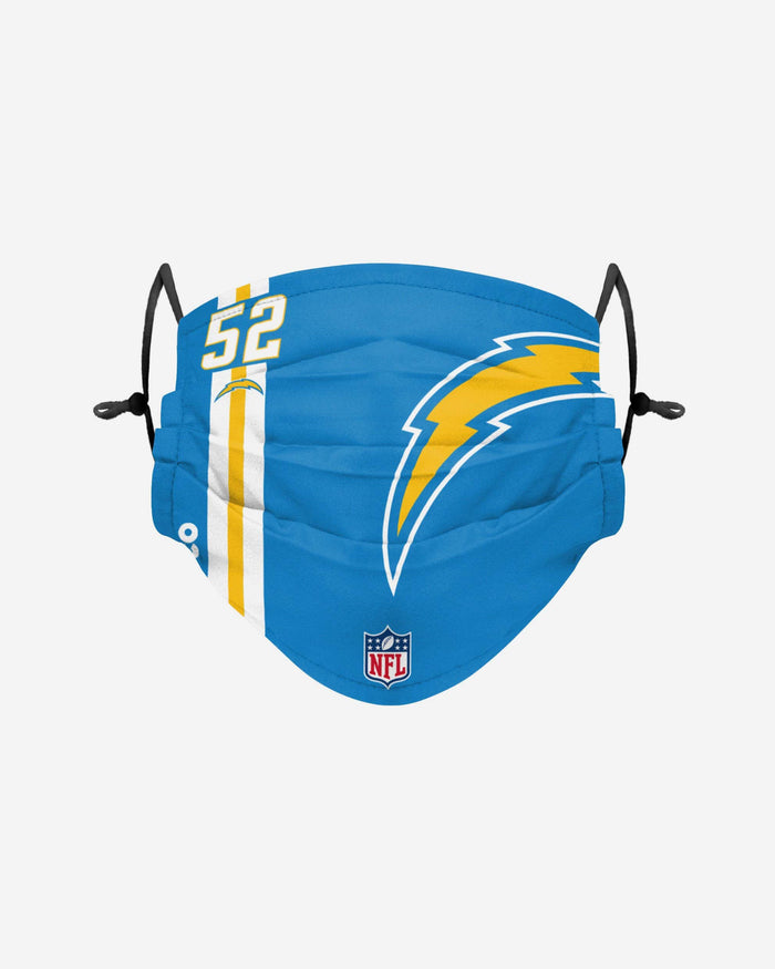 Denzel Perryman Los Angeles Chargers On-Field Sideline Logo Face Cover FOCO - FOCO.com