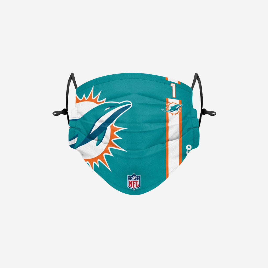 Tua Tagovailoa Miami Dolphins On-Field Sideline Logo Face Cover FOCO Adult - FOCO.com