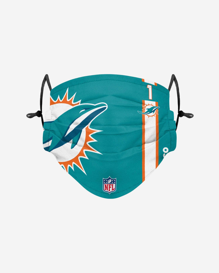 Tua Tagovailoa Miami Dolphins On-Field Sideline Logo Face Cover FOCO Adult - FOCO.com