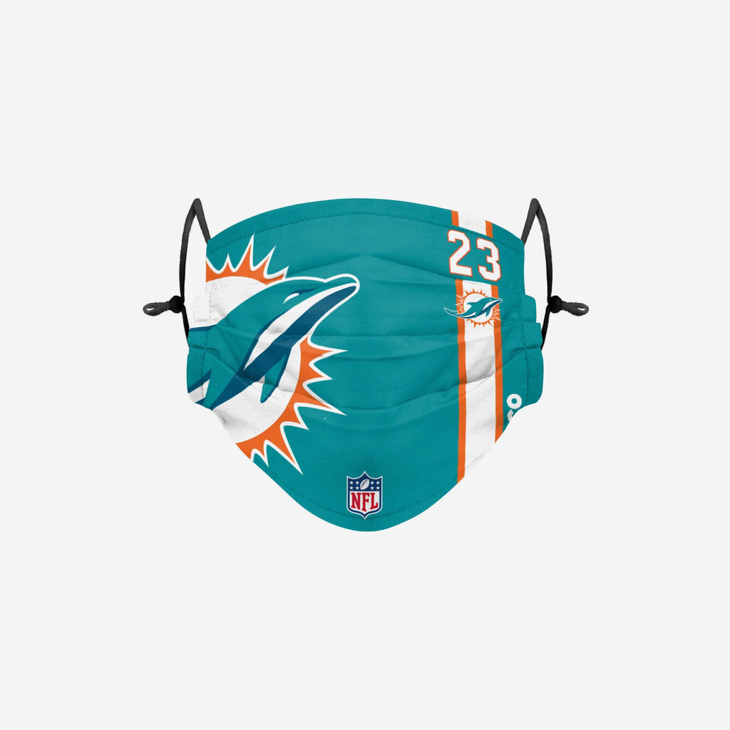 Noah Igbinoghene Miami Dolphins On-Field Sideline Logo Face Cover FOCO - FOCO.com