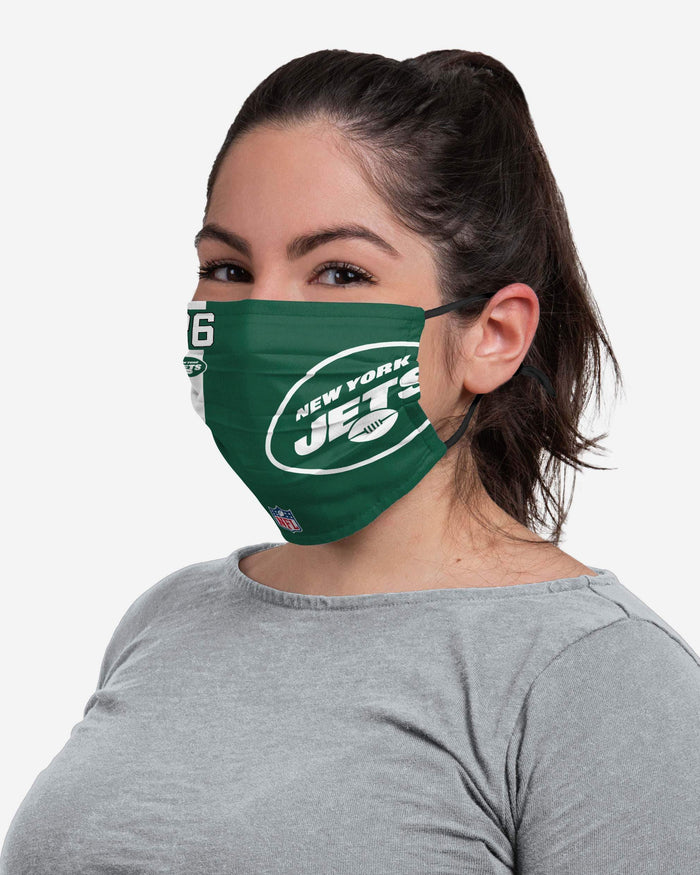 Le'Veon Bell New York Jets On-Field Sideline Logo Face Cover FOCO - FOCO.com